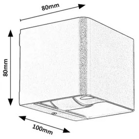 Rabalux 77169 - Applique a LED da esterno HALLSTATT LED/10W/230V IP54 marrone
