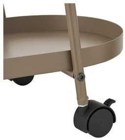 Tavolino da servizio in metallo su ruote 27,5x60 cm Empoli – House Nordic