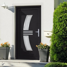 Porta Ingresso Antracite 98x208 Cm İn Pvc /