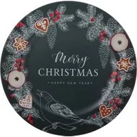 Sottopiatto Natale Merry Christmas 33 cm in plastica
