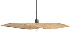 Lampadario legno di bambù beige e naturale 123 cm GALANA Beliani