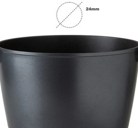 Pentola Alta Induzione Antiaderente Cuocipasta Diametro 24cm Spessore 4mm Senza Coperchio