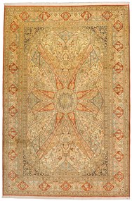 Cashmere Silk Tappeto 180x280 Beige (Indian) Annodato A Mano