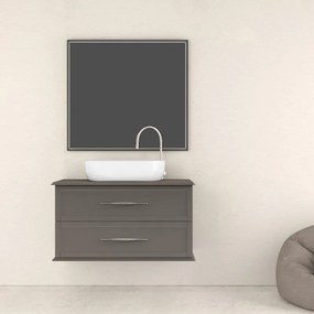 Top per lavabo BADEN HAUS L 103 x H 1.9 x P 48 cm grigio nuvola mdf, opaco