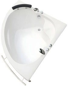 Vasca angolare con rubinetto - 135 x 135 x H54 cm - 263L - NAVONA