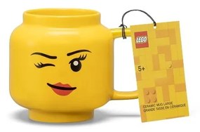 Tazza per bambini in ceramica gialla 530 ml Head - LEGO®