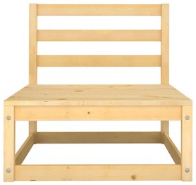 Set Salotto Giardino 7 pz Cuscini Antracite Legno Massello Pino