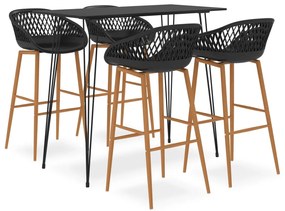 Set Da Bar 5 Pz Nero /