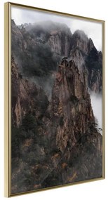 Poster  Mountain Ridge  Cornice Quadri Cornice d'oro, Larghezza x Altezza Home decor 20x30