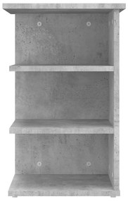 Credenza grigio cemento 35x35x55 cm in truciolato