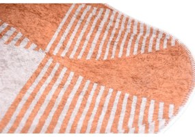 Tappeto lavabile arancione 120x180 cm Oval - Vitaus