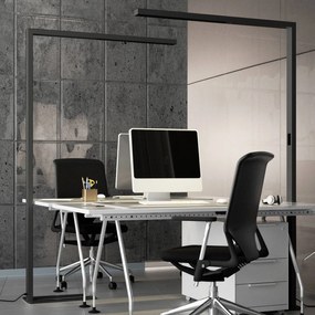 Arcchio lampada LED da terra per ufficio Jolinda, nera, 4000K, sensore Jolinda Arcchio, dimmerabile, Nero, Studio / Ufficio, Alluminio, Moderno