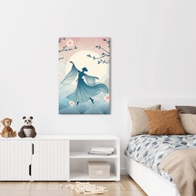 Quadro su tela – Danza elegante in un mattino floreale