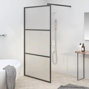 Parete Doccia Walk İn 115x195 Cm İn Vetro Smerigliato Esg Nero /