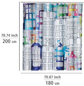 Tenda da doccia 180x200 cm Sunny City - Wenko