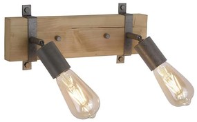 Leuchten Direkt 13472-79 - Luce Spot da parete SLAT 2xE27/40W/230V