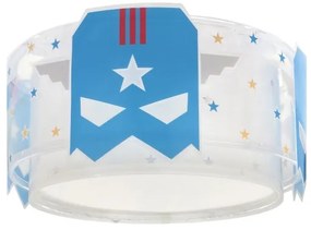 Dalber 61816 - Plafoniera per bambini BLU HERO 2xE27/15W/230V