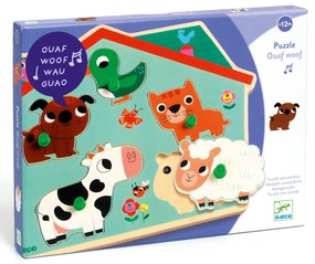 Puzzle sonoro - Ouaf Woof - fattoria