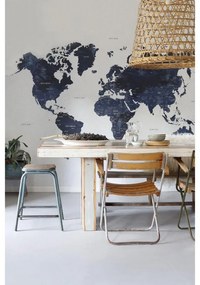 Fotomurale Mappa, blu