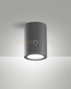 Manu plafoniera 1 luce attacco e27 grigio scuro per esterni ip54