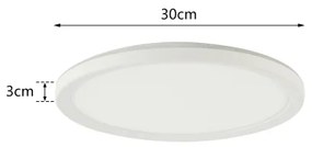 Brilagi - Lampada LED RGB dimmerabile ULTRA SLIM 18W 230V Ø30 cm bianco+DO