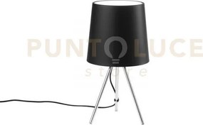 Lume marley nero 1 luce attacco e14 25x43,5cm in metallo