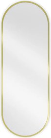 Mexen Loft specchio da bagno ovale 100 x 35 cm, cornice dorata - 9851-100-035-000-50