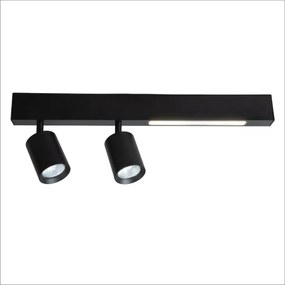 Faretto LED MAGNET LED/5W/230V + 2xGU10/60W 3000/4000K nero