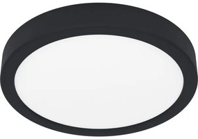 Eglo 900653 - Plafoniera da bagno a LED FUEVA LED/17W/230V nera IP44