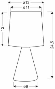 Lampada da tavolo SATTI 1xE14/40W/230V crema