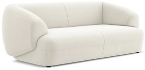 Divano bianco con rivestimento in velluto 212 cm Moana – Makamii