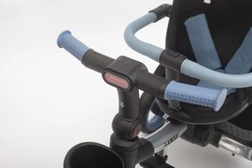 Passeggino Triciclo per Bambini 1-3 Anni Trico Luxury Gold 7 Modalità di Guida Blu...