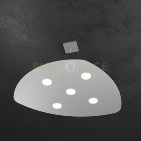 Shape sospensione 5 luci grigio 1143-s5-gr