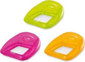Poltrona gonfiabile trasparente con rete colore assortito - Intex