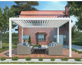 FIREBOLT - pergola bioclimatica motorizzata con led in alluminio 3 x 4 m