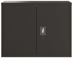 Armadio classificatore nero 90x40x70 cm in acciaio