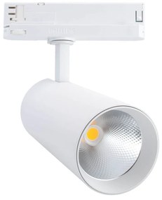 Faro LED 42W per Binario Trifase 38° + 60° Bianco PHILIPX Xitanium CRI92 Colore Bianco Naturale 4.000K