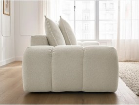 Divano bianco con rivestimento in ciniglia 278 cm Everest – Bobochic Paris