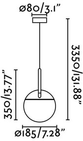 FARO 28375 - Lampadario a sospensione con filo MINE 1xE27/40W/230V