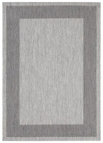 Tappeto Flatweave antiscivolo grigio, L 230 x L 160 cm