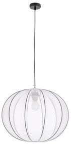 Lampadario bianco con paralume in tessuto ø 52 cm Mellow – Candellux Lighting