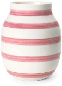 Vaso in ceramica bianco/rosa dipinto a mano Omaggio - Kähler Design