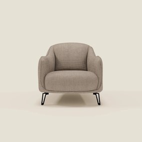 Avela Poltroncina dal comfort senza tempo in morbido tessuto impermeabile T06 tortora