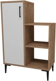 Mobile Da Cucina Multiuso Con Anta E Vani A Giorno Tea Rovere E Bianco