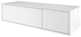 Mobile da bagno sotto lavabo Neo marrone laccato lucido L 135 x H 33 x P 48 cm 1 cassetto, lavabo non incluso