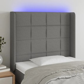 Testiera A Led Grigioscuro 103x16x118/128cm İntessuto /