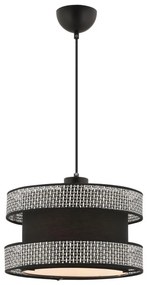 Lampadario a sospensione su cavo HALO 1xE27/60W/230V nero/grigio