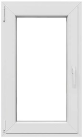 Finestra in PVC bianco L 60 x H 100 cm, 1 anta apertura a destra