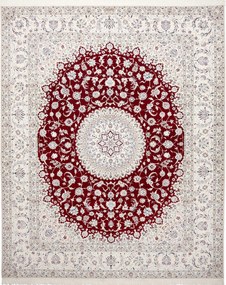 Nain Tappeto 250x300 Rosso (Iran) Annodato A Mano