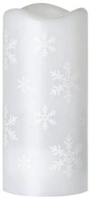 LED Natale a candela LED/3xAAA fiocchi di neve bianco freddo